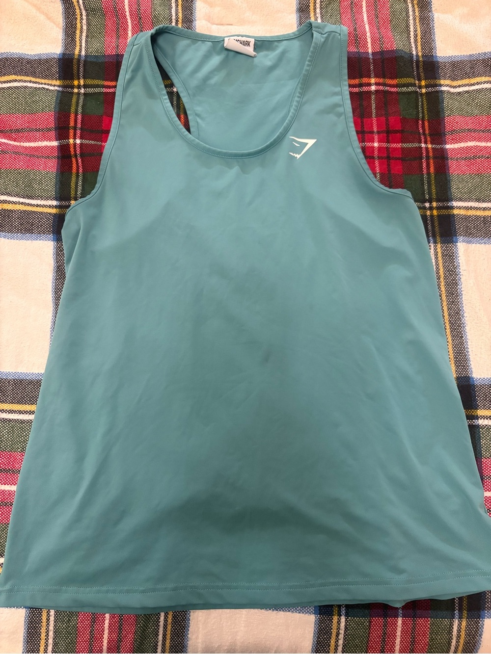 Gymshark Women's Teal Athletic Racerback Tank